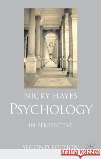 Psychology in Perspective Nicky Hayes 9780333960226