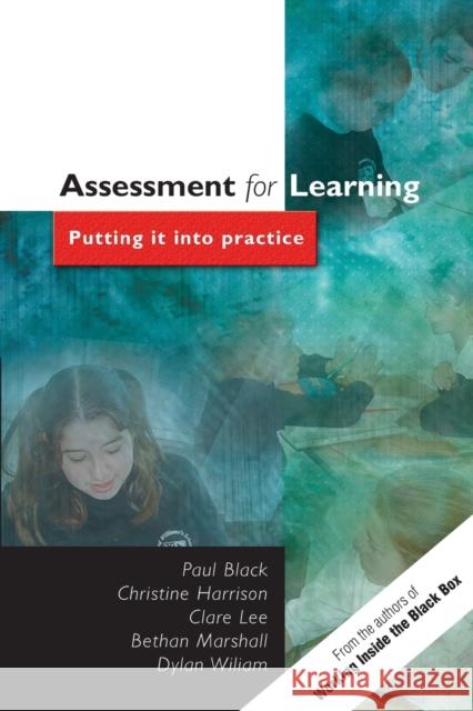 Assessment for Learning Paul Black 9780335212972