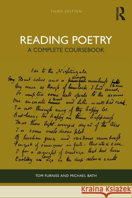 Reading Poetry: A Complete Coursebook Furniss, Tom 9780367820046 Taylor & Francis Ltd