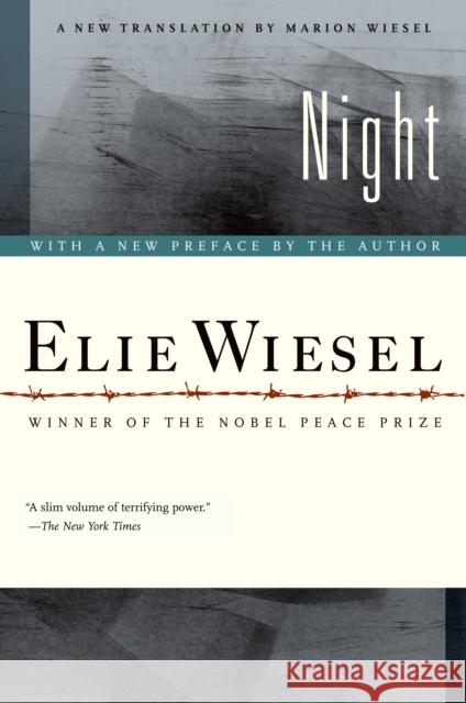 Night Wiesel, Elie 9780374500016 Hill & Wang