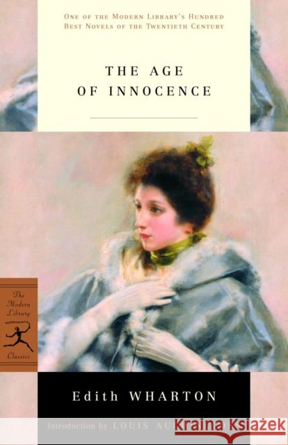 The Age of Innocence Edith Wharton Louis Auchincloss 9780375753206