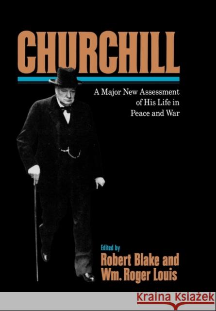Churchill: A Major New Assessment of His Life in Peace and War Blake, Robert 9780393034097