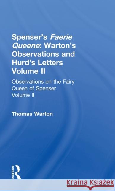 Observations on Fairy Queen V2 Fairer, David 9780415219594 Routledge