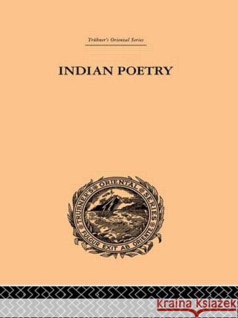 Indian Poetry Edwin Arnold 9780415245005 Routledge