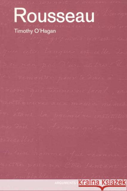 Rousseau Timothy O'Hagan 9780415308632 Routledge