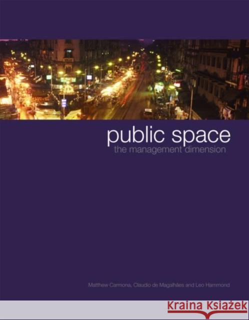 Public Space: The Management Dimension Carmona, Matthew 9780415396493