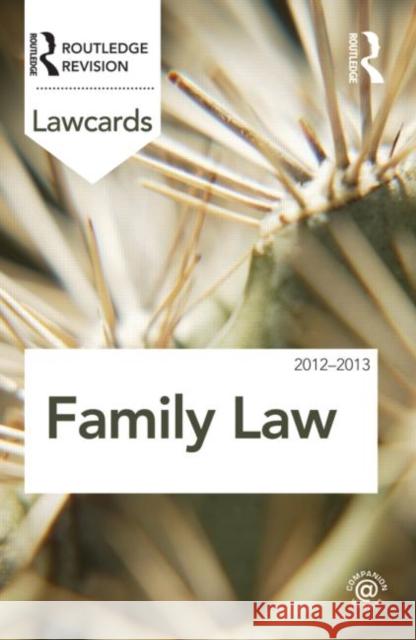 Family Law Routledge 9780415683395 0