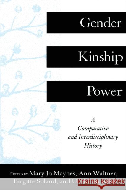Gender, Kinship and Power: A Comparative and Interdisciplinary History Maynes, Mary Jo 9780415912983 Routledge