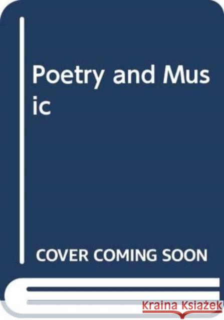 Poetry and Music John Hollander Hollander John 9780415942133 Routledge