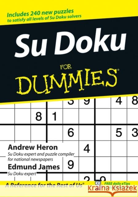 Su Doku for Dummies J Baker 9780470018927 0