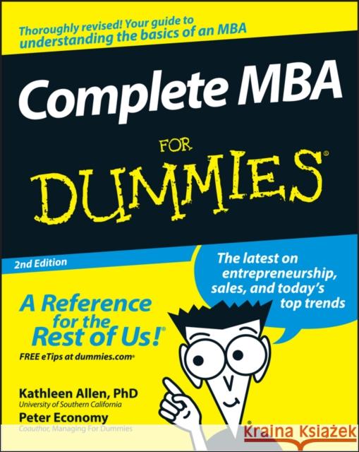 Complete MBA For Dummies Peter (Leader to Leader magazine) Economy 9780470194294