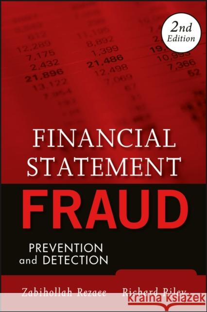 Financial Statement Fraud: Prevention and Detection Rezaee, Zabihollah 9780470455708 0