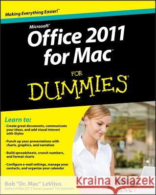 Office 2011 for Mac for Dummies LeVitus, Bob 9780470878699 0