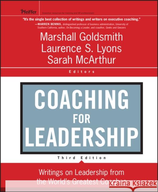 Coaching for Leadership Goldsmith, Marshall 9780470947746