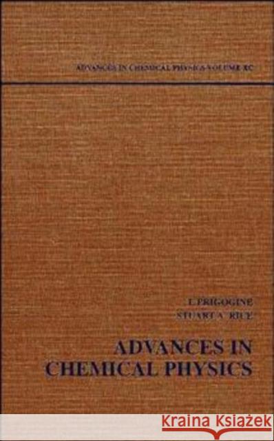 Advances in Chemical Physics, Volume 90 Prigogine, Ilya 9780471042341