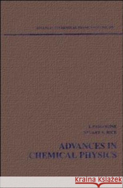 Advances in Chemical Physics, Volume 103 Prigogine, Ilya 9780471247524