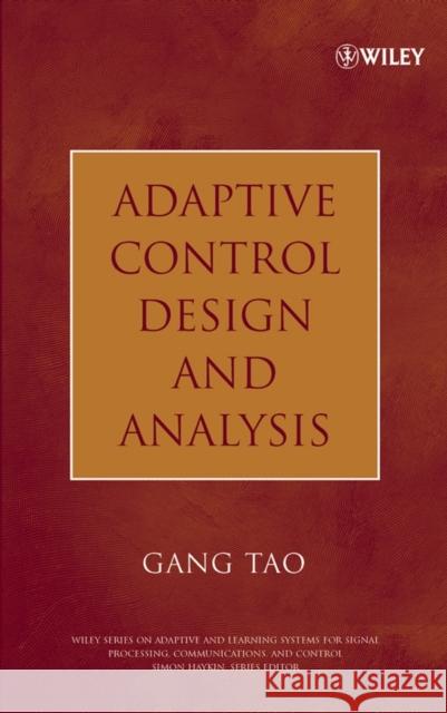 Adaptive Control Design and Analysis Gang Tao 9780471274520