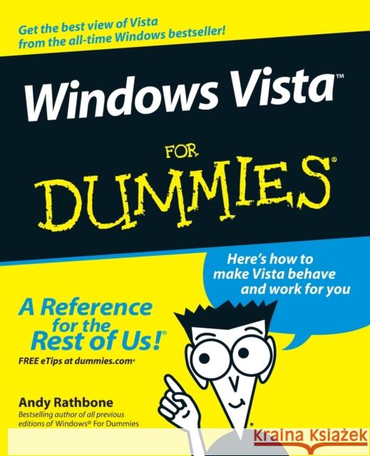 Windows Vista For Dummies Andy Rathbone 9780471754213