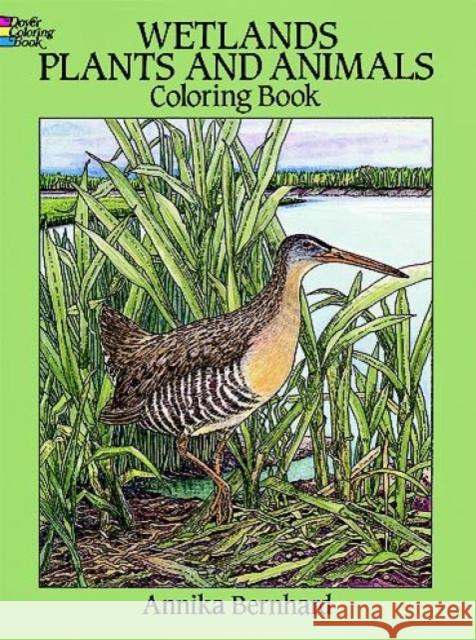 Wetlands Plants and Animals Coloring Book Bernhard, Annika 9780486277493 Dover Publications