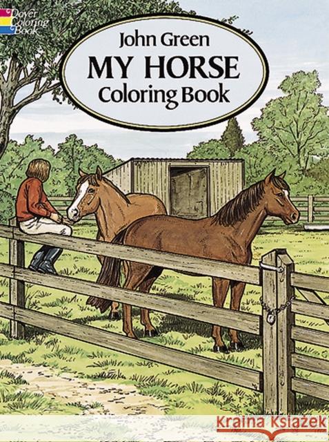 My Horse Coloring Book John Green 9780486280646 Dover Publications