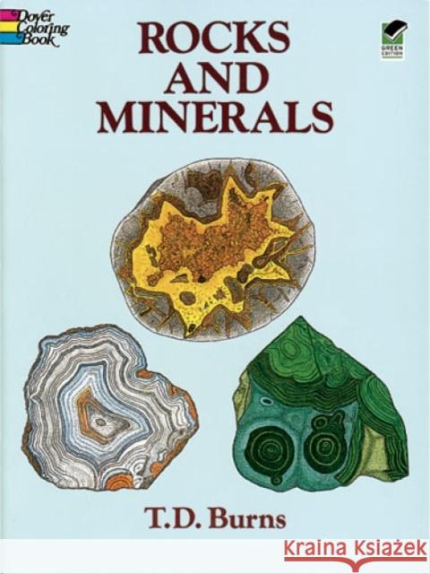 Rocks and Minerals Coloring Book Burns, T. D. 9780486286457 Dover Publications