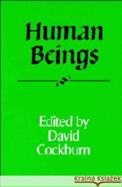 Human Beings David Cockburn 9780521422451