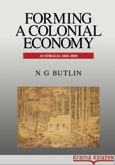 Forming a Colonial Economy Butlin, Noel George 9780521445818 CAMBRIDGE UNIVERSITY PRESS
