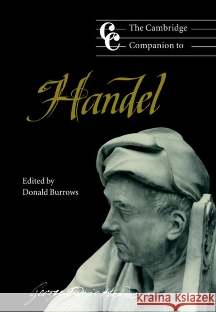The Cambridge Companion to Handel Donald Burrows Jonathan Cross 9780521456135 Cambridge University Press