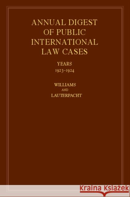 International Law Reports John Fischer Williams, H. Lauterpacht 9780521463478 Cambridge University Press