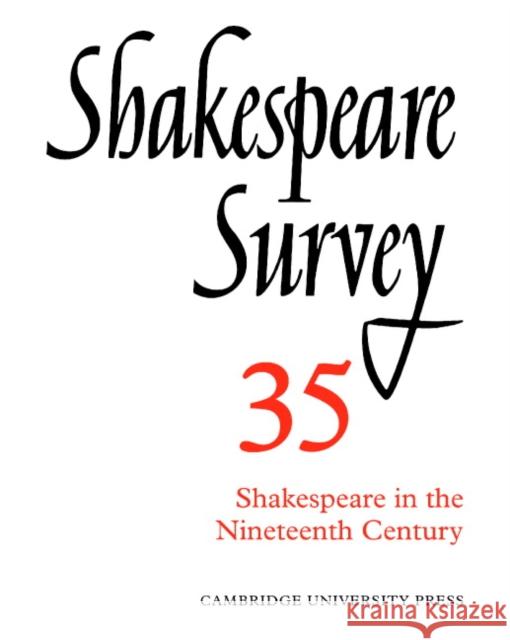 Shakespeare Survey Stanley Wells Jonathan Bate Michael Dobson 9780521523738