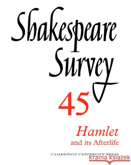 Shakespeare Survey Stanley Wells Jonathan Bate Michael Dobson 9780521523844