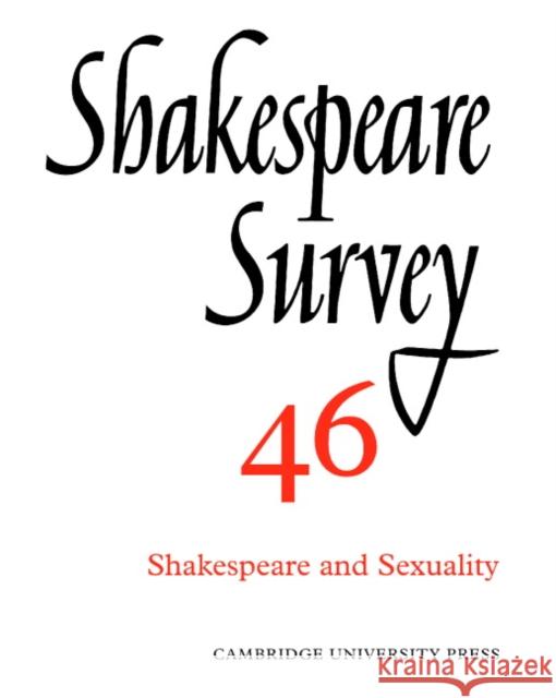Shakespeare Survey Stanley Wells Jonathan Bate Michael Dobson 9780521523851