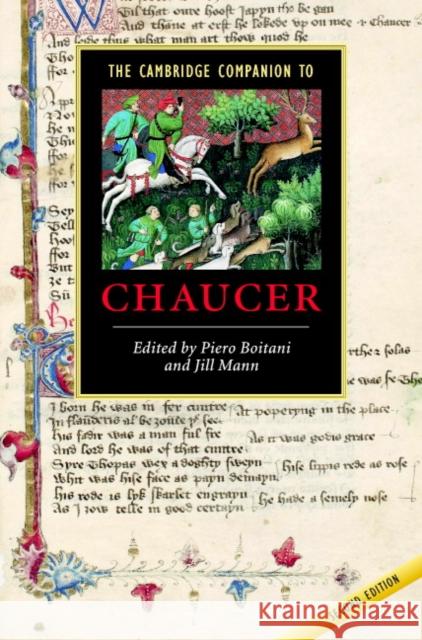 The Cambridge Companion to Chaucer Piero Boitani Jill Mann 9780521815567 Cambridge University Press