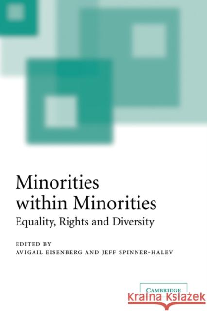 Minorities Within Minorities: Equality, Rights and Diversity Eisenberg, Avigail 9780521843140