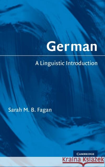 German Fagan, Sarah M. B. 9780521852852 Cambridge University Press