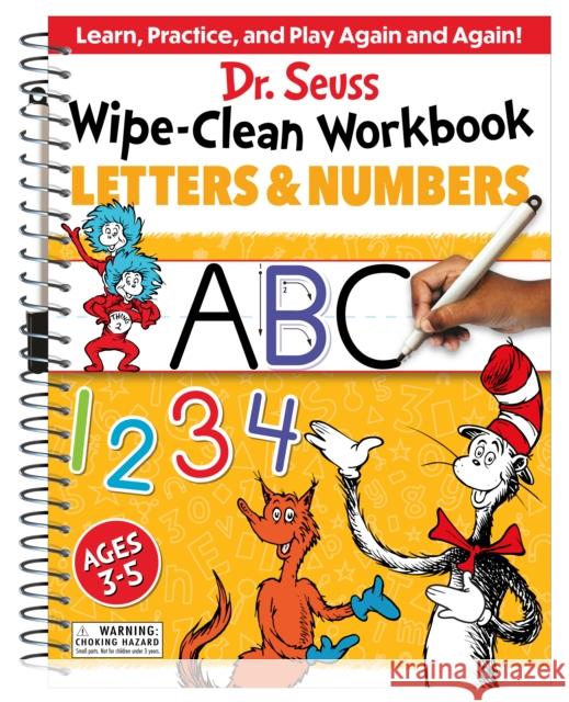 Dr. Seuss Wipe-Clean Workbook: Letters and Numbers: Activity Workbook for Ages 3-5 Dr Seuss 9780525572251 Bright Matter Books