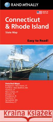 Rand McNally Easy to Read: Connecticut, Rhode Island State Map Rand McNally 9780528025679