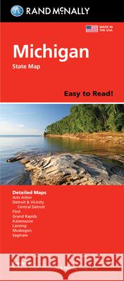 Rand McNally Easy to Read: Michigan State Map Rand McNally 9780528025891