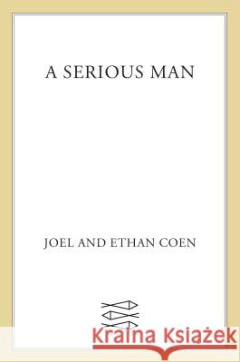 A Serious Man Joel Coen Ethan Coen 9780571255320 Faber & Faber