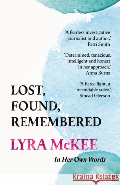 Lost, Found, Remembered Lyra McKee 9780571351459 Faber & Faber