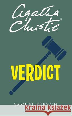 Verdict Agatha Christie 9780573702327 Samuel French Ltd