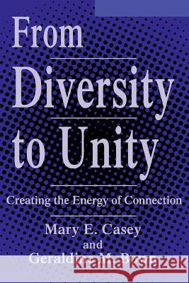 From Diversity to Unity: Creating the Energy of Connection Casey, Mary E. 9780595274635 iUniverse