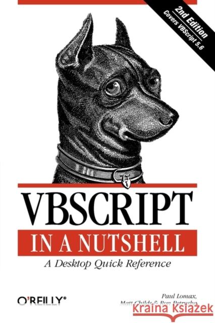 VBScript in a Nutshell Lomax, Paul 9780596004880 O'Reilly Media