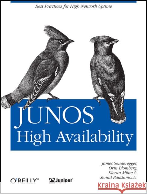 Junos High Availability: Best Practices for High Network Uptime Sonderegger, James 9780596523046 O'Reilly Media