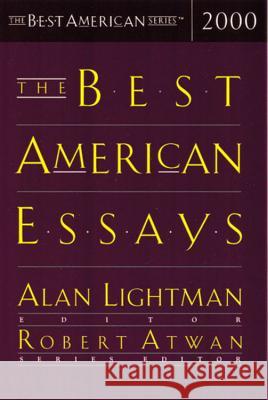 The Best American Essays 2000 Alan Lightman Robert Atwan 9780618035809 Houghton Mifflin Company
