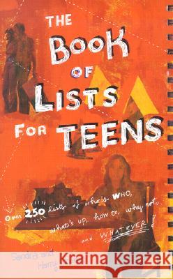 The Book of Lists for Teens Harry Choron Sandra Choron 9780618179077 Mariner Books
