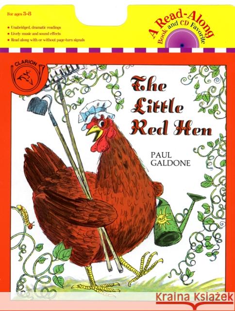 The Little Red Hen Book & CD [With CD] Paul Galdone 9780618752508 Clarion Books