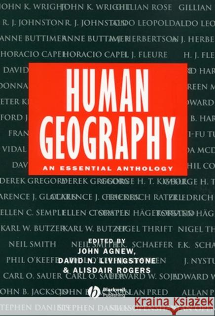 Human Geography Agnew, John A. 9780631194613
