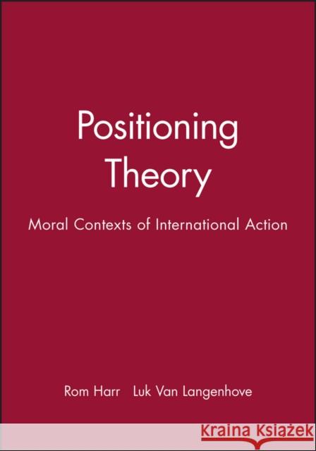 Positioning Theory Harré, Rom 9780631211396
