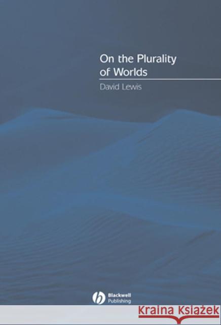 On the Plurality of Worlds David Lewis 9780631224969 Blackwell Publishers